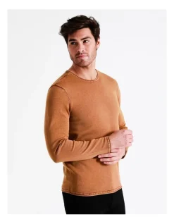 Maddox Cole Crew Pullover In Brown -Coats Sales Store 960772420 5 720x928