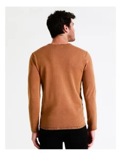 Maddox Cole Crew Pullover In Brown -Coats Sales Store 960772420 6 720x928