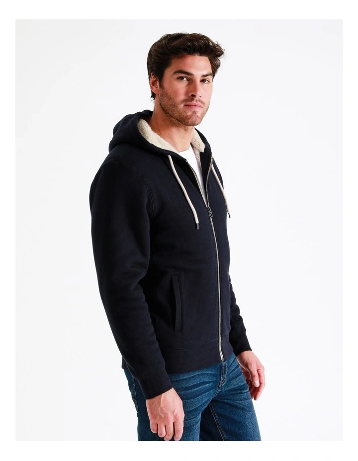Maddox Seth Sherpa Hoodie In Blue 7 Maddox Seth Sherpa Hoodie In Blue - Image 5