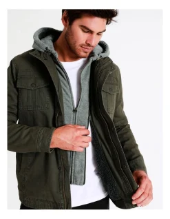 Maddox Silas Hood Jacket In Green -Coats Sales Store 960776830 6 720x928