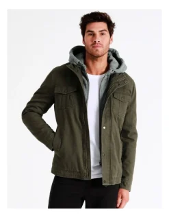 Maddox Silas Hood Jacket In Green -Coats Sales Store 960776830 7 720x928