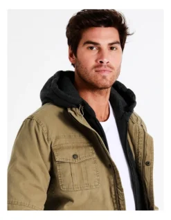 Maddox Silas Hood Jacket In Beige -Coats Sales Store 960776920 3 720x928