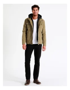Maddox Silas Hood Jacket In Beige -Coats Sales Store 960776920 7 720x928