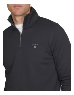 Gant Original Half Zip Cardigan In Evening Blue -Coats Sales Store 961687090 3 720x928