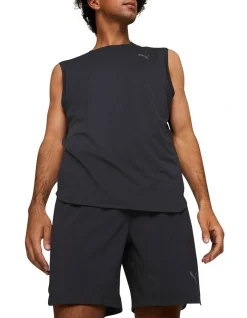Puma Studio Mesh Tank In Black