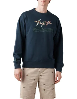 Rodd & Gunn Mallard Sweat 2 In Midnight