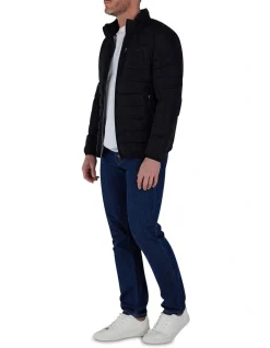 Raging Bull Midweight Puffer Jacket In Black -Coats Sales Store 962785810 7 720x928