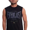 Everlast Worldwide Jersey Muscle Tee In Black