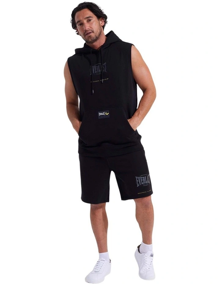 Everlast Worldwide Sleeveless Hooded Muscle In Black 3 Everlast Worldwide Sleeveless Hooded Muscle In Black