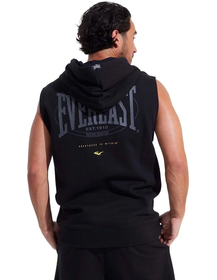 Everlast Worldwide Sleeveless Hooded Muscle In Black 4 Everlast Worldwide Sleeveless Hooded Muscle In Black - Image 2