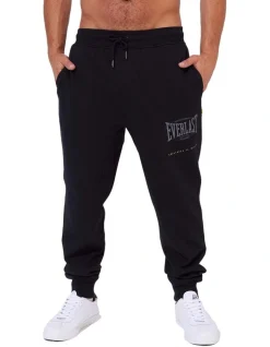 Everlast Worldwide Slim Fleece Trakpant In Black