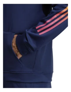 ADIDAS Train Icons 3-Stripes Training Hoodie In Navy -Coats Sales Store 963065170 4 720x928