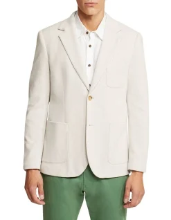 Oxford Frankie Knitted Blazer In Stone