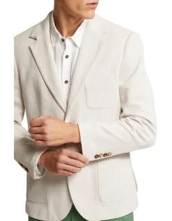 Oxford Frankie Knitted Blazer In Stone -Coats Sales Store 963313030 3 720x928