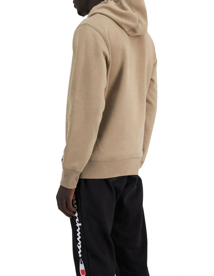 Champion Script Hoodie In Taupe Grey 5 Champion Script Hoodie In Taupe Grey - Image 3