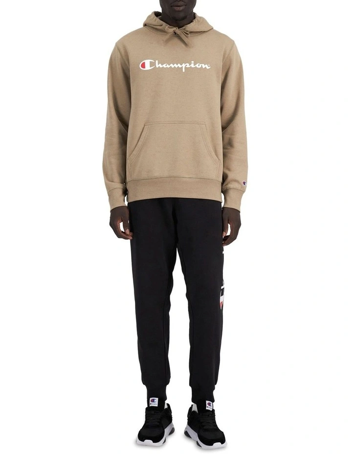 Champion Script Hoodie In Taupe Grey 6 Champion Script Hoodie In Taupe Grey - Image 4