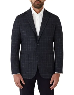 Cambridge Burnley Modern Fit Sports Jacket In Denim