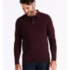 Reserve Australian Merino Knitted Long Sleeve Polo In Red -Coats Sales Store 965294740 1 720x928