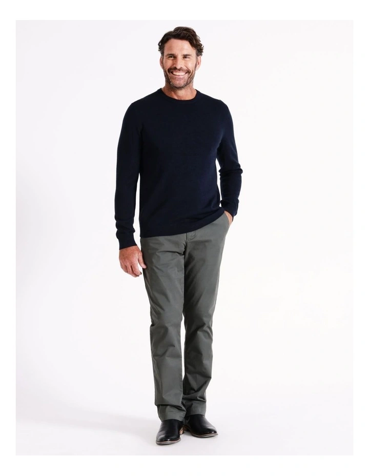Reserve Australian Merino Crew Neck Knit In Navy 5 Reserve Australian Merino Crew Neck Knit In Navy - Image 3
