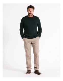 Reserve Australian Merino Crew Neck Knit In Green -Coats Sales Store 965295460 4 720x928