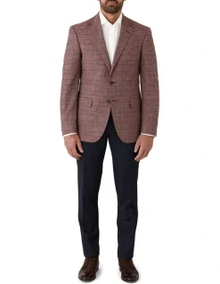 Dom Bagnato Angelo Tailored Fit Sports Jacket In Red -Coats Sales Store 965785600 5 720x928