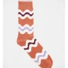 Kenji 1 Pair Wave Crew Length Socks In Orange -Coats Sales Store 966001150 1 720x928