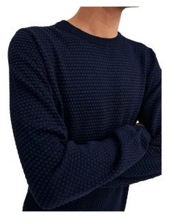 Jack & Jones Atlas Knit Pullover In Mood Indigo -Coats Sales Store 966807910 3 720x928