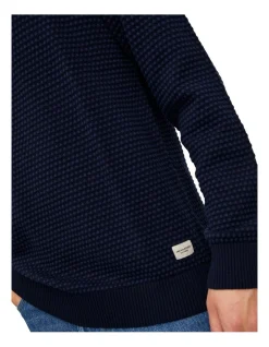 Jack & Jones Atlas Knit Pullover In Mood Indigo -Coats Sales Store 966807910 4 720x928