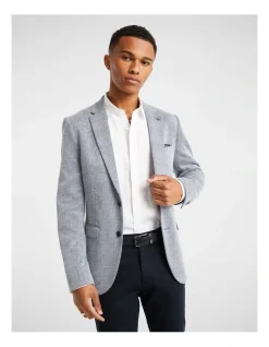 Yd. Fitzroy Knitted Blazer In Blue