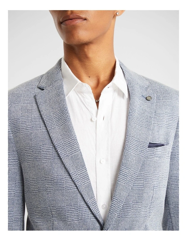 Yd. Fitzroy Knitted Blazer In Blue 5 Yd. Fitzroy Knitted Blazer In Blue - Image 3