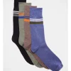 Kenji 4 Pair Pack Crew Socks In Stripe Design -Coats Sales Store 968316760 1 720x928