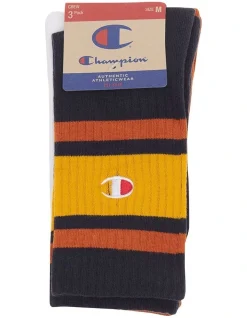 Champion Life Crew Socks 3-Pack In Multi