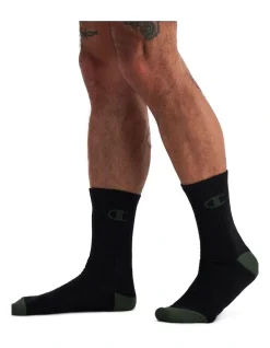 Champion C Logo Crew Socks 3-Pack In Black -Coats Sales Store 968398750 2 720x928