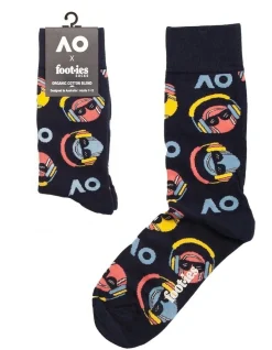 Australian Open Summer Of Tennis Novelty Sock In Navy
