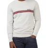 Ben Sherman Chest Stripe Crew Knit In Ivory 1 Ben Sherman Chest Stripe Crew Knit In Ivory -Coats Sales Store 970815160 1 720x928