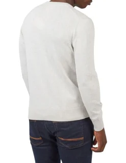 Ben Sherman Chest Stripe Crew Knit In Ivory -Coats Sales Store 970815160 3 720x928