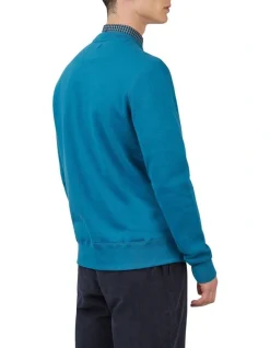 Ben Sherman Logo Crew Sweat Top In Blue -Coats Sales Store 970976890 3 720x928