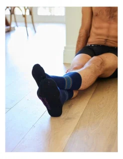 Mitch Dowd 2 Pack Plain Cotton Indestructibles Crew Socks In Blue -Coats Sales Store 970982380 5 720x928