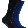 Mitch Dowd 2 Pack Plain Cotton Indestructibles Crew Socks In Multi -Coats Sales Store 970982470 1 720x928