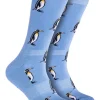 Mitch Dowd Penguin Bamboo Comfort Crew Socks In Blue -Coats Sales Store 970982830 1 720x928