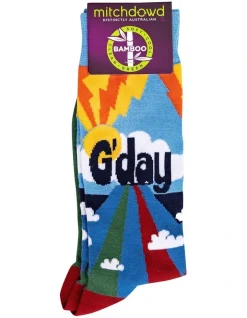 Mitch Dowd Bamboo G'Day Socks In Multi -Coats Sales Store 970983640 2 1 720x928