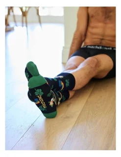 Mitch Dowd St. Pats Bamboo Crew Socks In Black -Coats Sales Store 970983730 3 720x928