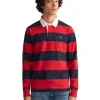 Gant Barstripe Heavy Rugger In Red -Coats Sales Store 974188630 1 720x928