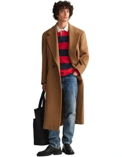 Gant Barstripe Heavy Rugger In Red -Coats Sales Store 974188630 4 720x928