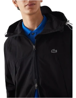 Lacoste Active Zip Front Jacket In Black -Coats Sales Store 974868220 6 720x928