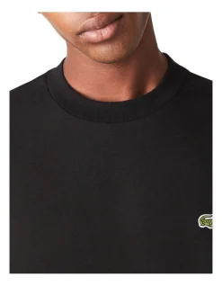 Lacoste Essential Non Brushed Crew Sweat Top In Black 11 Lacoste Essential Non Brushed Crew Sweat Top In Black -Coats Sales Store 974869390 4 720x928