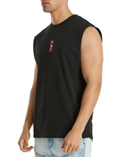 Nena & Pasadena Blackout Scoop Back Muscle Tee In Black -Coats Sales Store 975914560 3 720x928