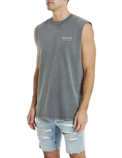 KSCY Hurricane Relaxed Muscle Tee In Grey -Coats Sales Store 975916270 3 720x928