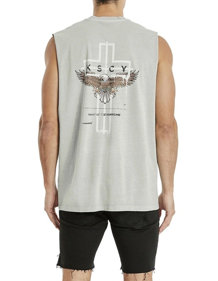 KSCY Pacific Relaxed Muscle Tee In Grey 3 KSCY Pacific Relaxed Muscle Tee In Grey
