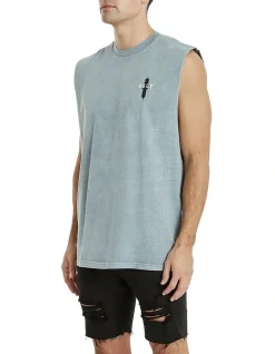 KSCY Sunset Relaxed Muscle Tee In Grey -Coats Sales Store 975916450 3 720x928